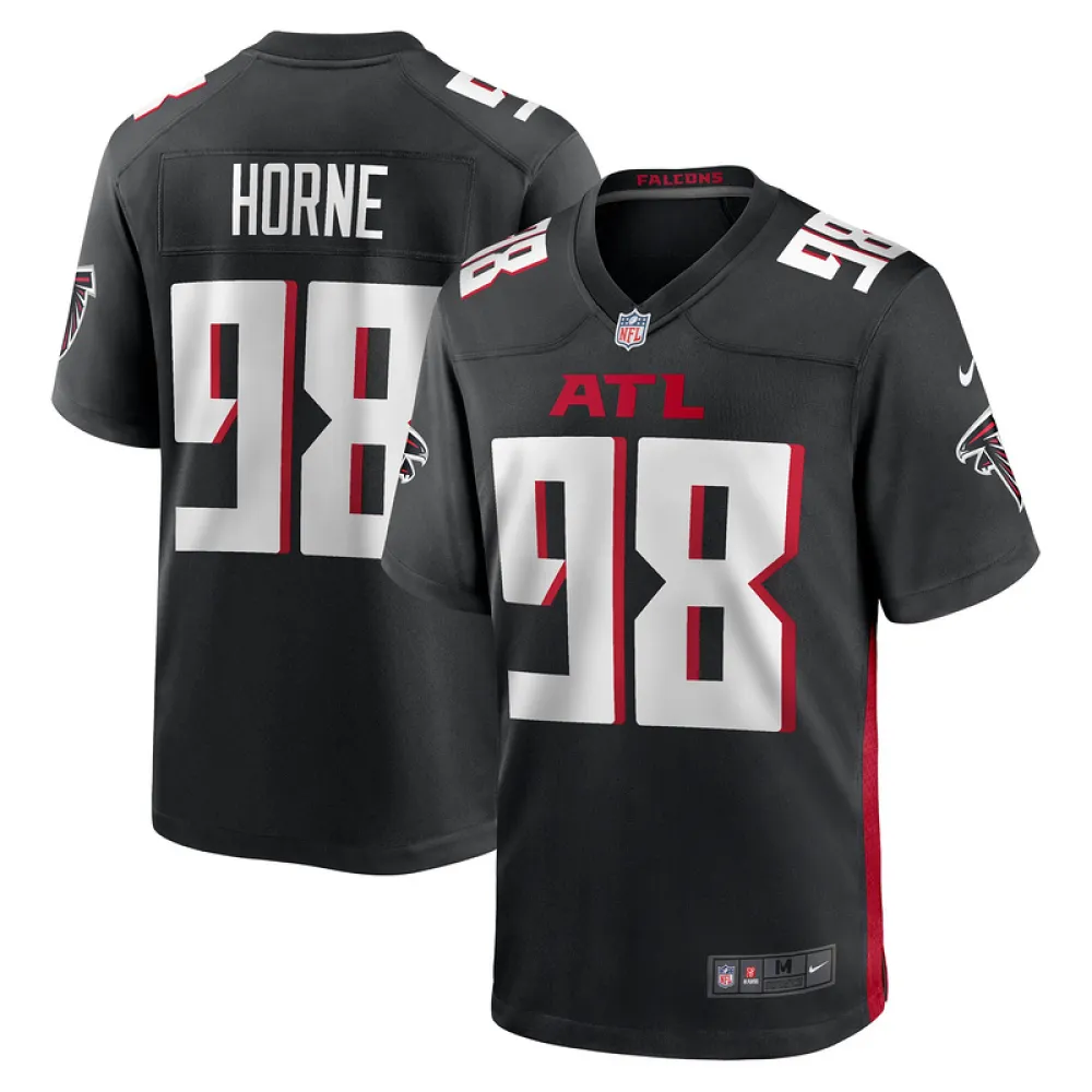 Men's Atlanta Falcons Joe Gaziano Nike Black Team Game Jersey