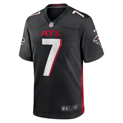 Men's Atlanta Falcons Joshua Miles Nike Black Game Jersey 01