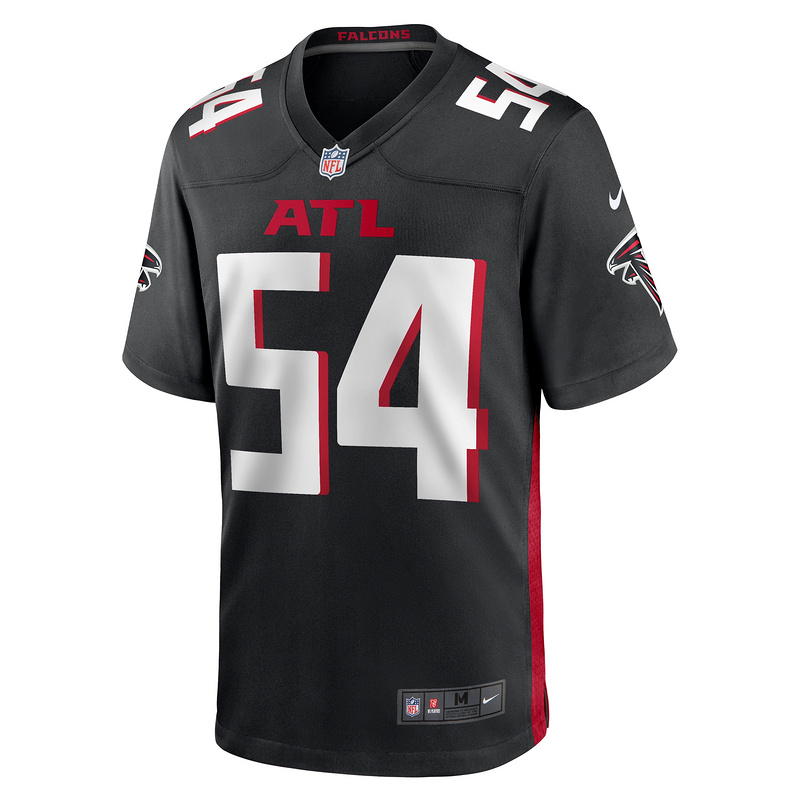 Men's Atlanta Falcons Justin Shaffer Nike Black Game Jersey