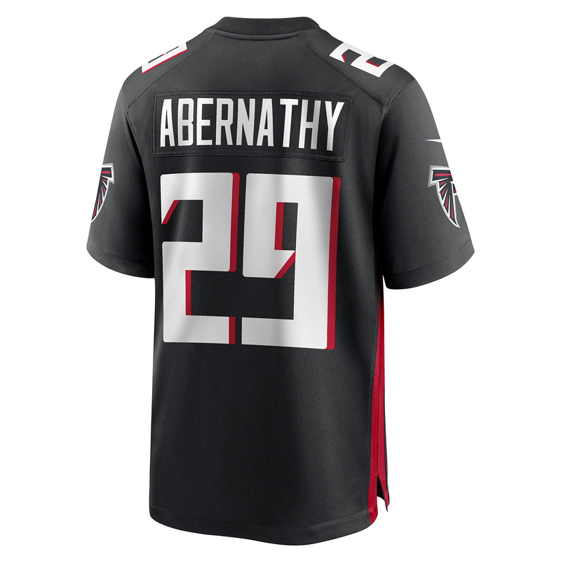 Men's Atlanta Falcons Micah Abernathy Nike Black Team Game Jersey