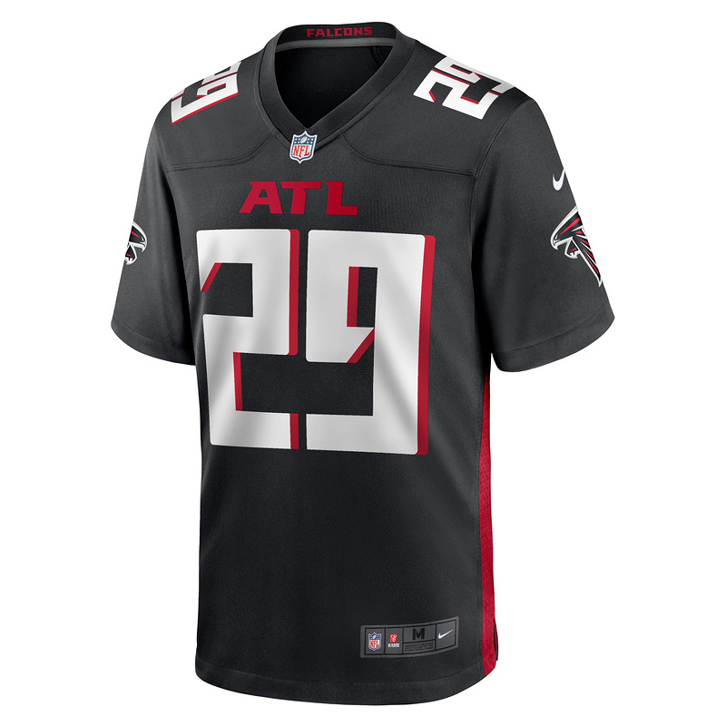 Men's Atlanta Falcons Micah Abernathy Nike Black Team Game Jersey