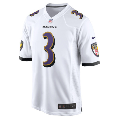Men's Baltimore Ravens Odell Beckham Jr. Nike White Game Jersey 01
