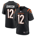 Men's Cincinnati Bengals Tyron Johnson Nike Black Home Game Player Jersey