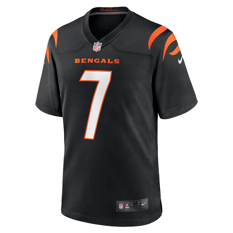 Men's Cincinnati Bengals Will Grier Nike Black Team Game Jersey