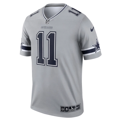 Men's Dallas Cowboys Micah Parsons Nike Gray Inverted Legend Player Jersey 01