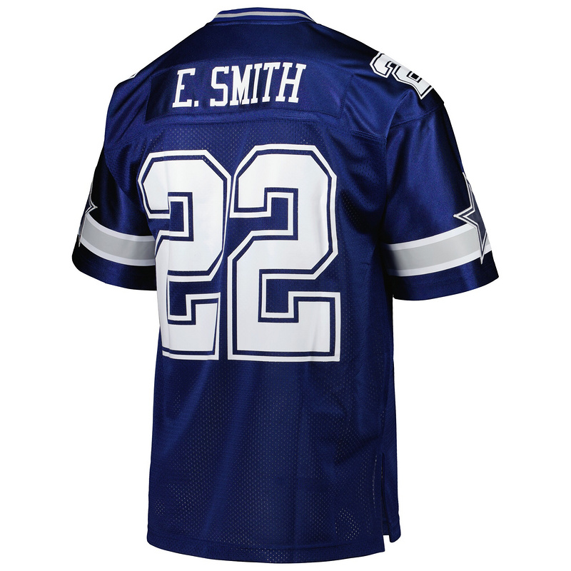 Men's 1996 Emmitt Smith Mitchell & Ness Navy Authentic Throwback Retired Player Jersey