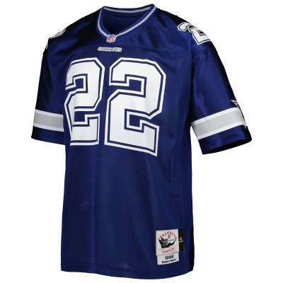Men's 1996 Emmitt Smith Mitchell & Ness Navy Authentic Throwback Retired Player Jersey 01