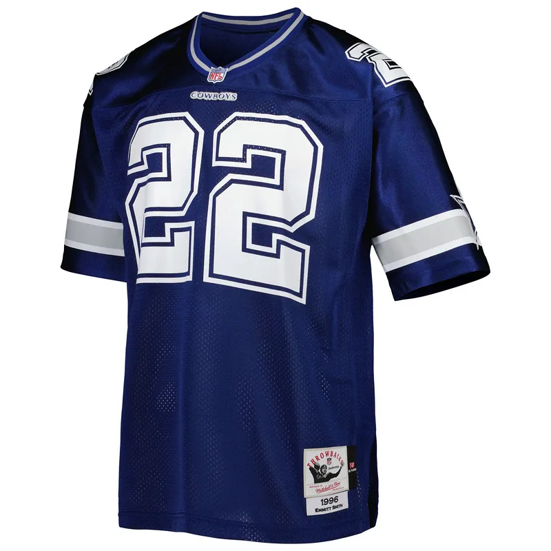 Men's 1996 Emmitt Smith Mitchell & Ness Navy Authentic Throwback Retired Player Jersey