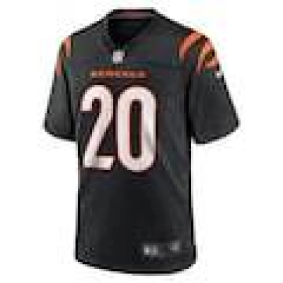Men's Cincinnati Bengals DJ Turner Nike Team Game Jersey - Black 01