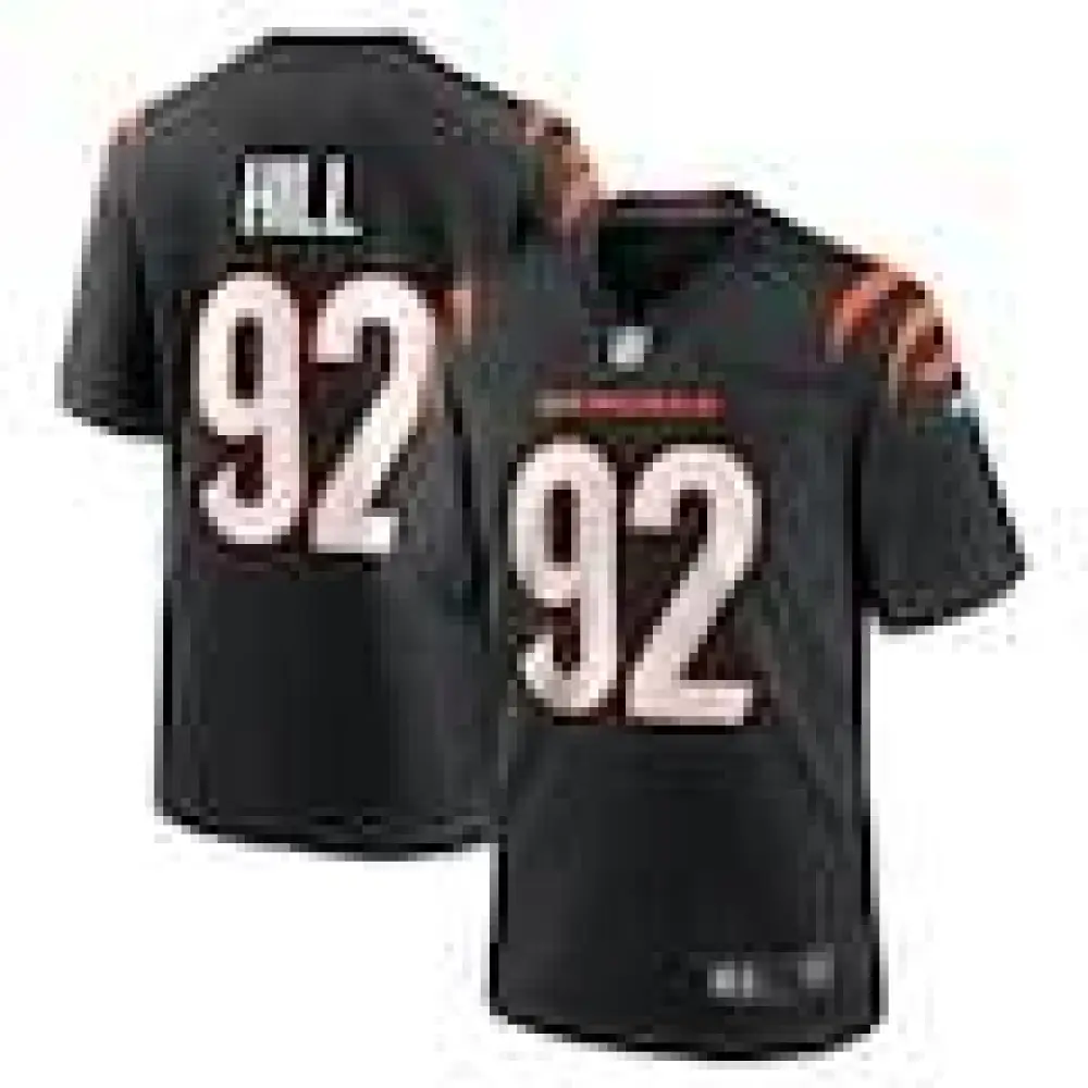 Men's B.J. Hill Cincinnati Bengals Nike Game Jersey - Black