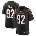 Men's B.J. Hill Cincinnati Bengals Nike Game Jersey - Black