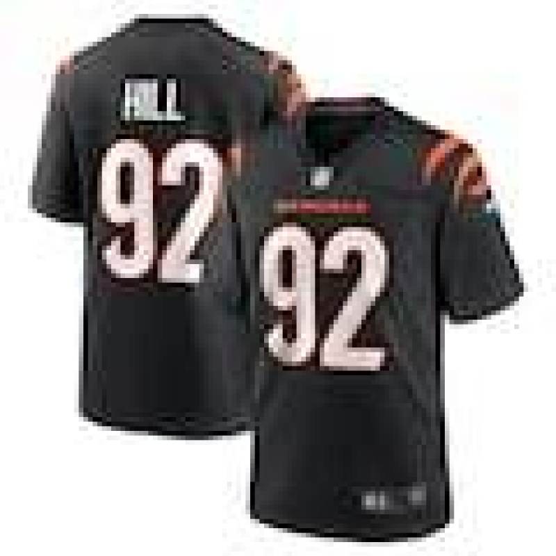 Men's B.J. Hill Cincinnati Bengals Nike Game Jersey - Black