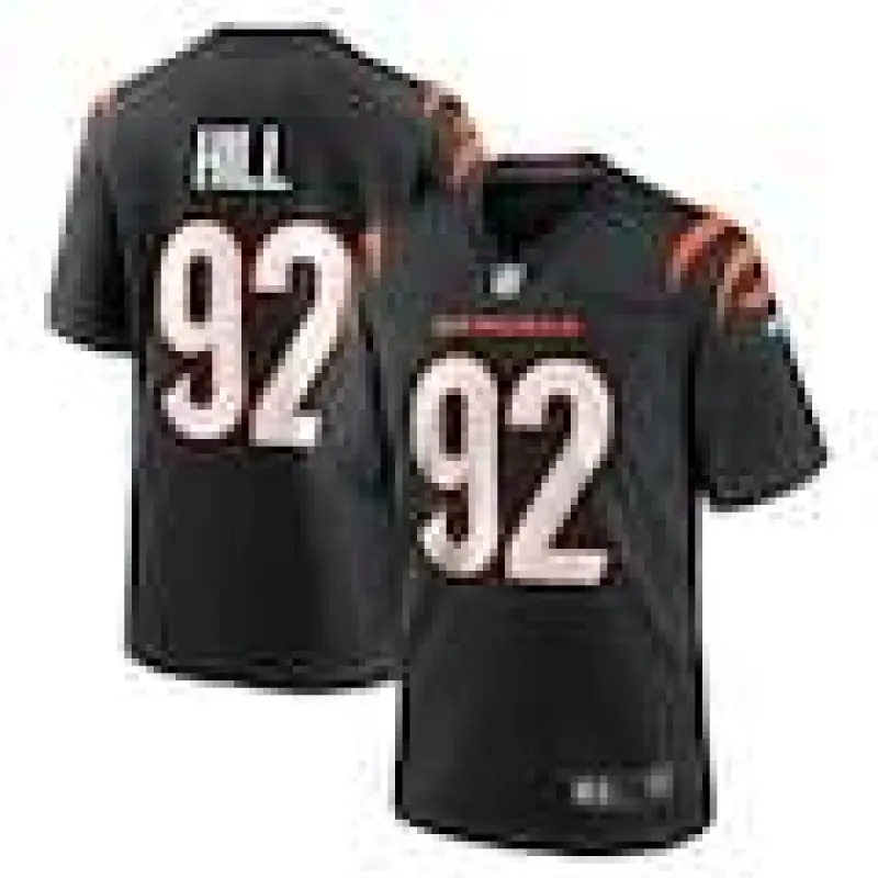 Men's B.J. Hill Cincinnati Bengals Nike Game Jersey - Black