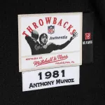 Men's Anthony Muñoz Mitchell & Ness Black Authentic Throwback Retired Player Jersey