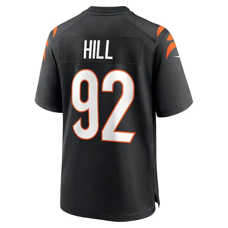 Men's Cincinnati Bengals B.J. Hill Nike Black Game Jersey