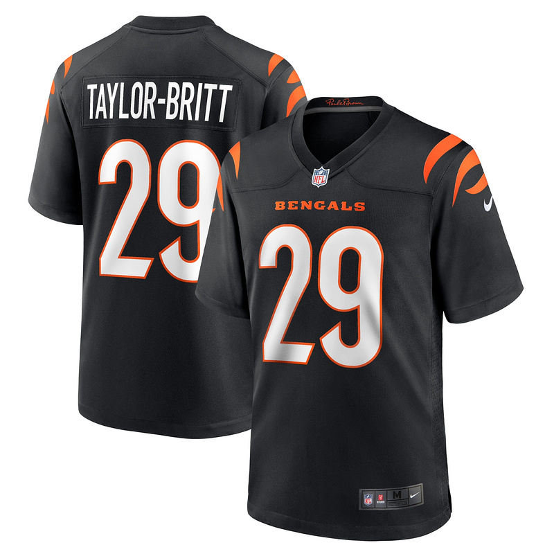 Men's Cincinnati Bengals Britt Nike Black Game Player Jersey