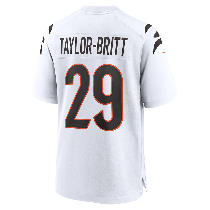 Men's Cincinnati Bengals Britt Nike White Game Jersey