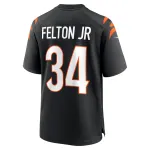 Men's Cincinnati Bengals Demetric Felton Jr. Nike Black Team Game Jersey
