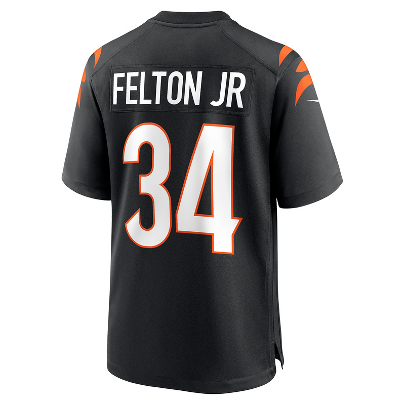 Men's Cincinnati Bengals Demetric Felton Jr. Nike Black Team Game Jersey