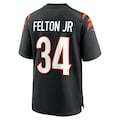 Men's Cincinnati Bengals Demetric Felton Jr. Nike Team Game Jersey - Black