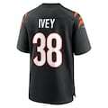 Men's Cincinnati Bengals DJ Ivey Nike Team Game Jersey - Black