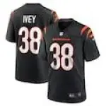 Men's Cincinnati Bengals DJ Ivey Nike Team Game Jersey - Black