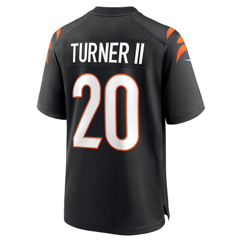 Men's Cincinnati Bengals DJ Turner Nike Black Team Game Jersey
