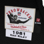 Men's 1981 Ken Riley Mitchell & Ness Black Authentic Throwback Retired Player Jersey