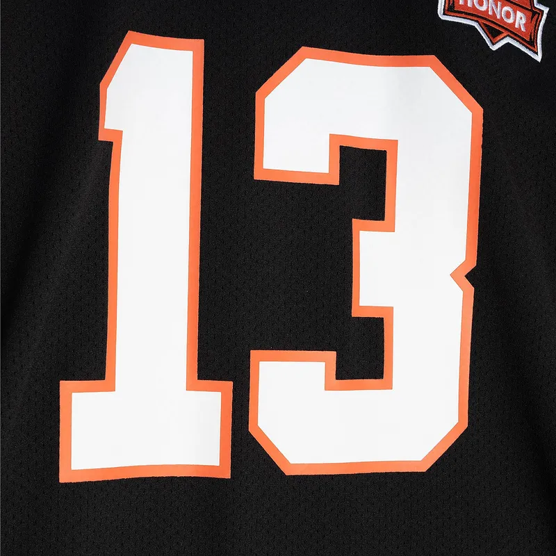 Men's 1981 Ken Riley Mitchell & Ness Black Authentic Throwback Retired Player Jersey