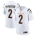 Men's Cincinnati Bengals Evan McPherson Nike White Game Player Jersey