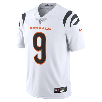 Men's Cincinnati Bengals Joe Burrow Nike White Vapor Untouchable Limited Jersey 01