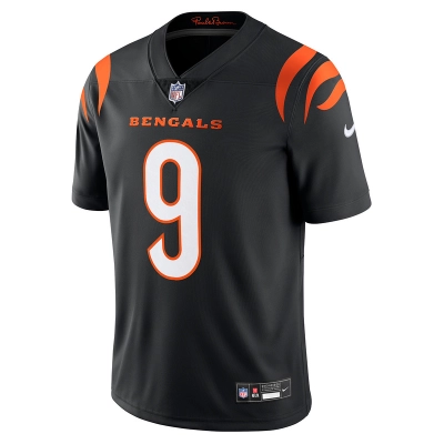 Men's Cincinnati Bengals Joe Burrow Nike Black Vapor Untouchable Limited Jersey 01