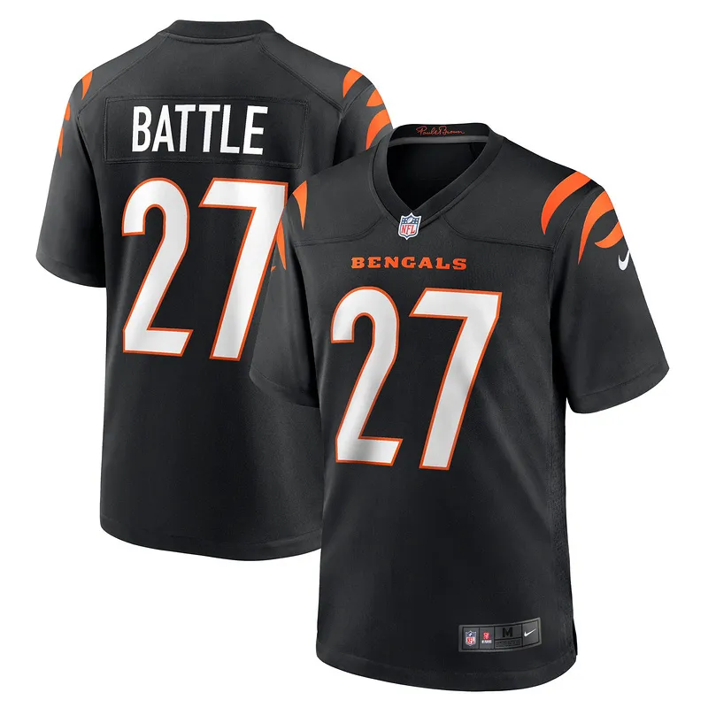 Men's Cincinnati Bengals Jordan Battle Nike Black Team Game Jersey