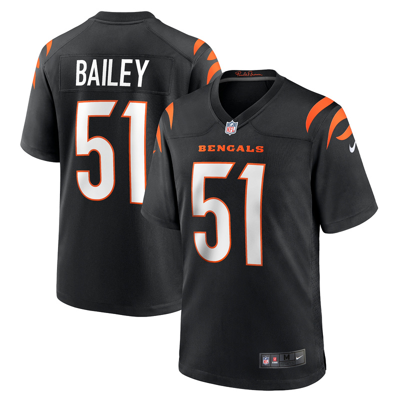 Men's Cincinnati Bengals Markus Bailey Nike Black Game Jersey