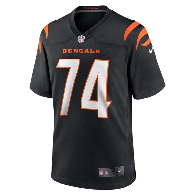 Men's Cincinnati Bengals Max Scharping Nike Black Game Player Jersey 01