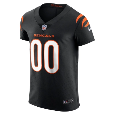 Men's Cincinnati Bengals Nike Black Vapor Elite Custom Jersey 01
