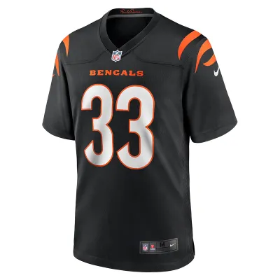 Men's Cincinnati Bengals Nick Scott Nike Black Game Player Jersey 01