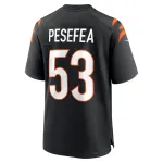 Men's Cincinnati Bengals TJ Pesefea Nike Black Team Game Jersey