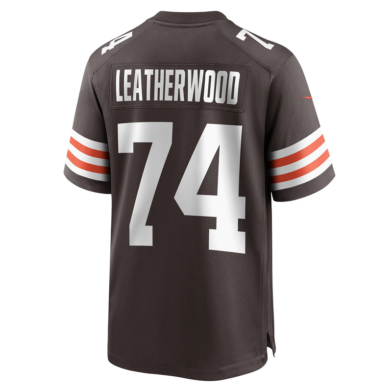 Men's Cleveland Browns Alex Leatherwood Nike Brown Team Game Jersey