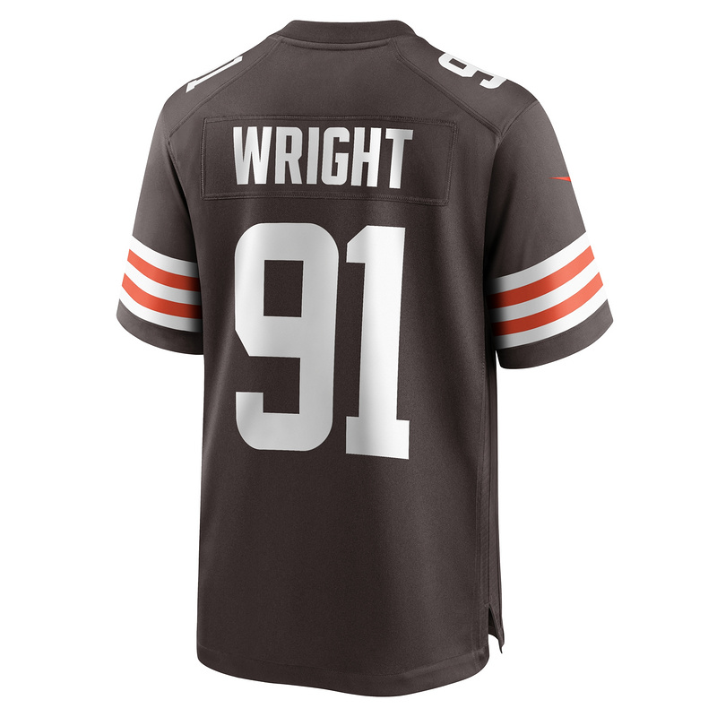Men's Cleveland Browns Alex Wright Nike Brown Team Game Jersey