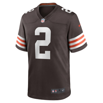 Men's Cleveland Browns Amari Cooper Nike Brown Player Game Jersey 01