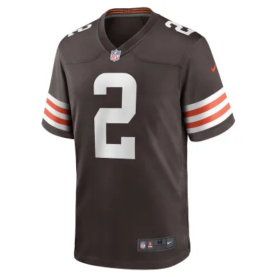 Men's Cleveland Browns Amari Cooper Nike Brown Player Game Jersey 01