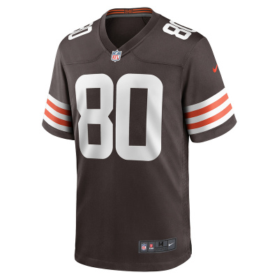 Men's Cleveland Browns Austin Watkins Jr. Nike Brown Team Game Jersey 01