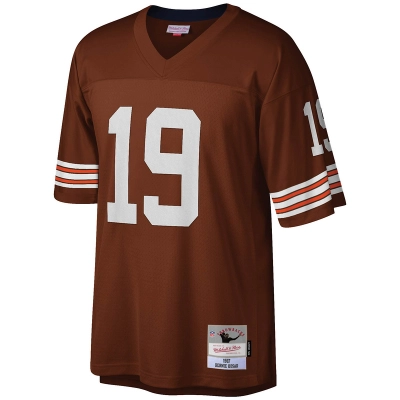 Men's Cleveland Browns Bernie Kosar Mitchell & Ness Brown Legacy Replica Jersey 01