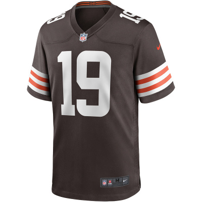 Men's Cleveland Browns Bernie Kosar Nike Brown Game Retired Player Jersey 01