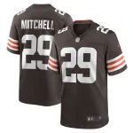 Men's Cleveland Browns Cameron Mitchell Nike Brown Team Game Jersey