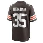 Men's Cleveland Browns Charlie Thomas Nike Brown Team Game Jersey