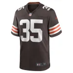 Men's Cleveland Browns Charlie Thomas Nike Brown Team Game Jersey