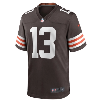 Men's Cleveland Browns Corey Bojorquez Nike Brown Game Jersey 01