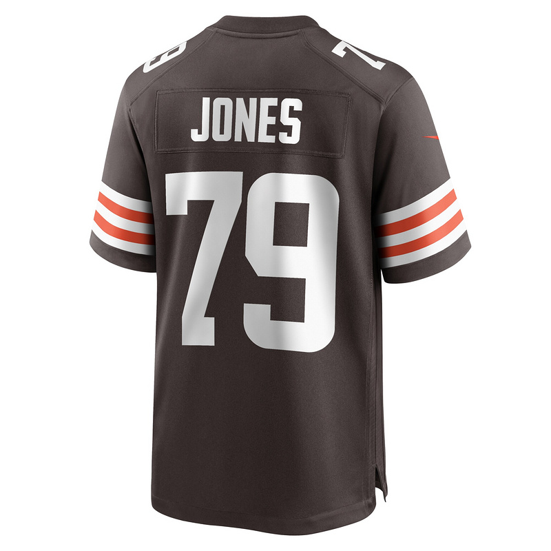 Men's Cleveland Browns Dawand Jones Nike Brown Team Game Jersey